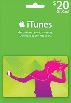 iTunes $20 Gift Card